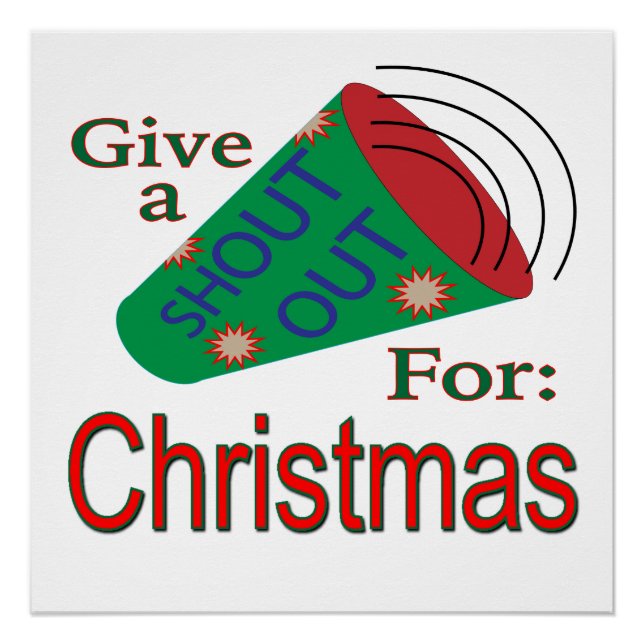 Shout Out for Christmas Poster (Front)