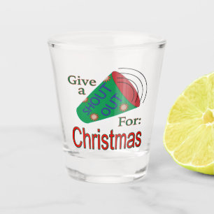 Shout Out for Christmas Shot Glass