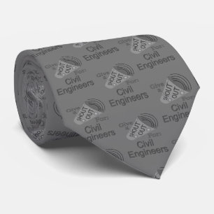 Shout Out for Civil Engineers Neck Tie