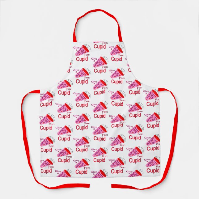 Shout Out for Cupid Apron (Front)