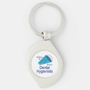 Shout Out for Dental Hygienists Key Ring