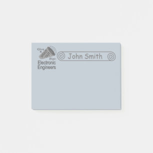 Shout Out for Electronic Engineers 4x3 Post-it Notes