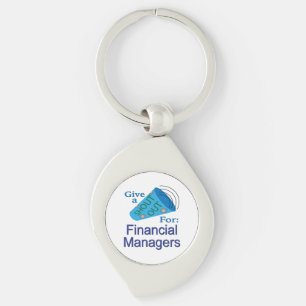 Shout Out for Financial Managers Key Ring