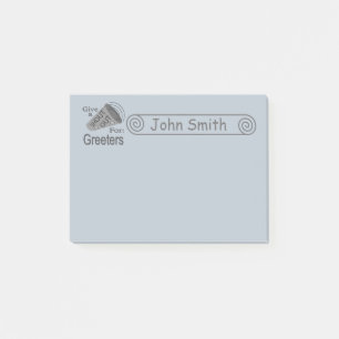 Shout Out for Greeters 4x3 Post-it Notes