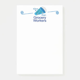 Shout Out for Grocery Workers Post-it Notes