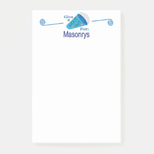 Shout Out for Masonrys Post-it Notes