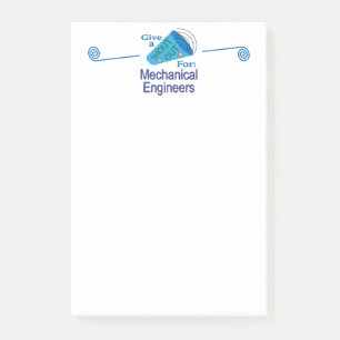 Shout Out for Mechanical Engineers Post-it Notes
