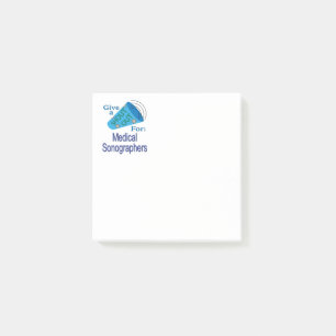Shout Out for Medical Sonographers Post-it Notes