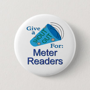 Shout Out for Metre Readers 6 Cm Round Badge