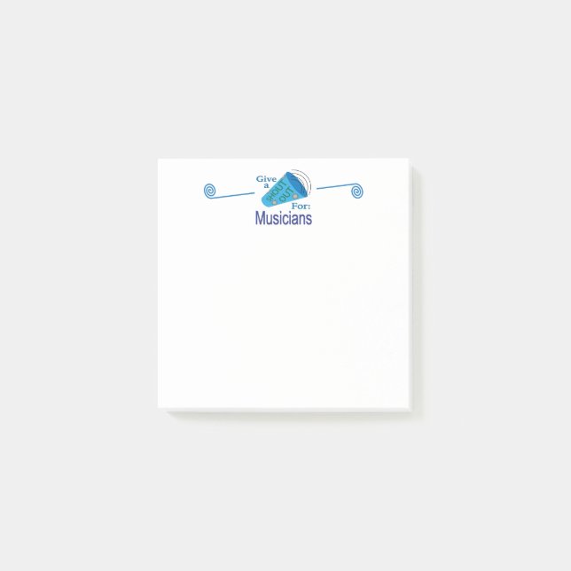 Shout Out for Musicians Post-it Notes (Front)