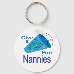 Shout Out for Nannies Key Ring