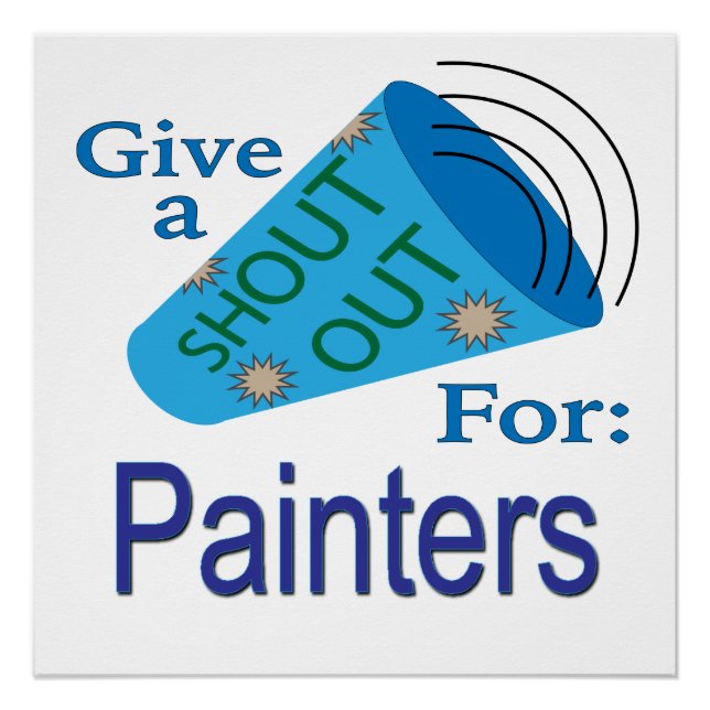 Shout Out for Painters Poster (Front)