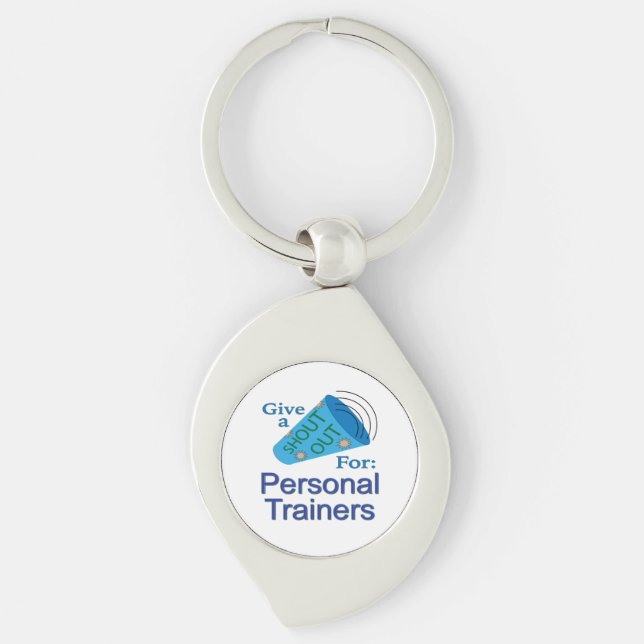 Shout Out for Personal Trainers Key Ring (Front)