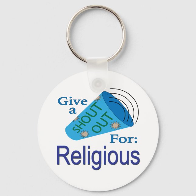 Shout Out for Religious Key Ring (Front)
