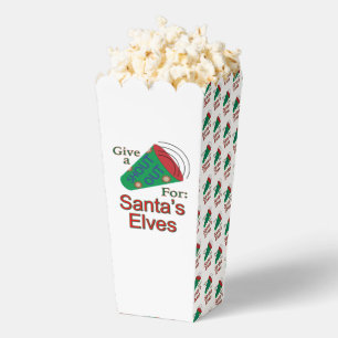 Shout Out for Santa's Elves Popcorn  Favour Box
