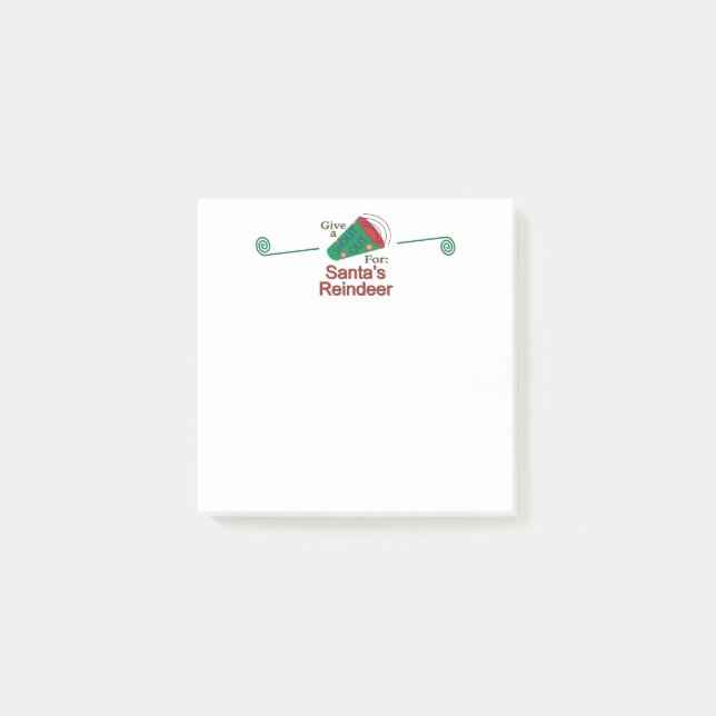 Shout Out for Santa's Reindeer Post-it Notes (Front)