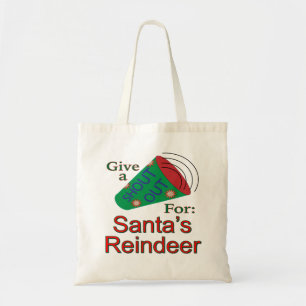 Shout Out for Santa's Reindeer Tote Bag