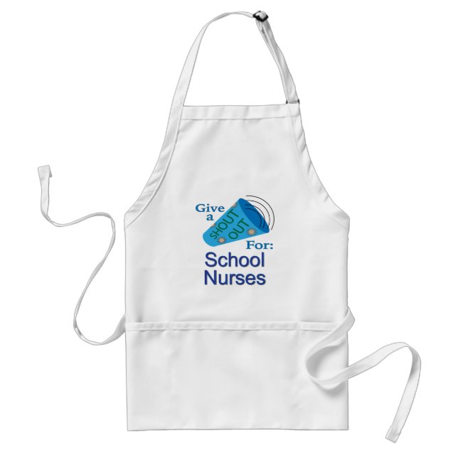 Shout Out for School Nurses Standard Apron (Front)