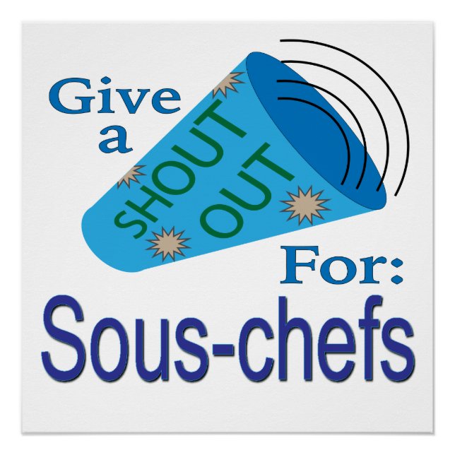 Shout Out for Sous-chefs Poster (Front)
