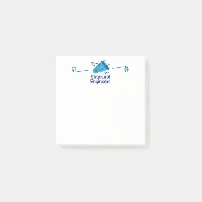 Shout Out for Structural Engineers Post-it Notes (Front)