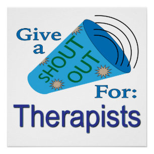 Shout Out for Therapists Poster