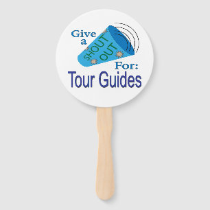 Shout Out for Tour Guides Hand Fan