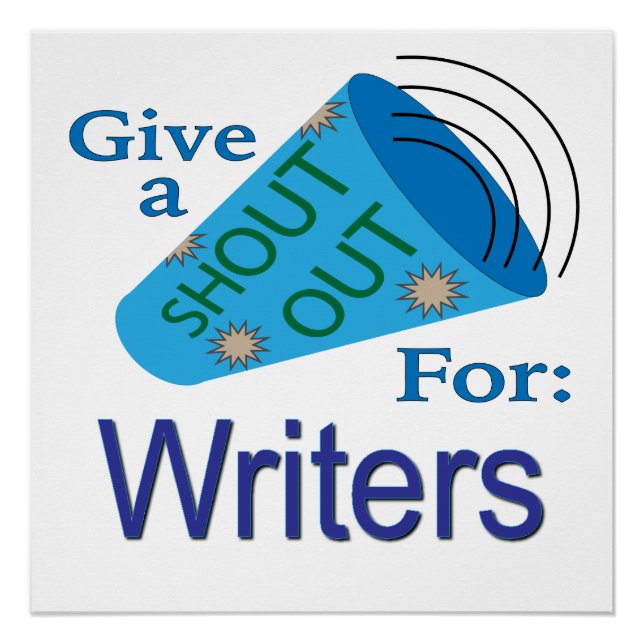 Shout Out for Writers Poster (Front)