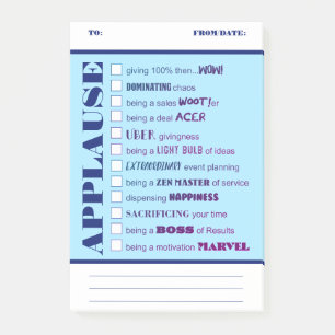 Shout out kudos employee recognition post-it award notes