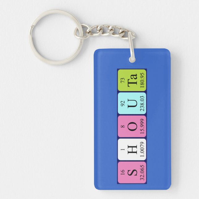 Shouta periodic table name keyring (Front)