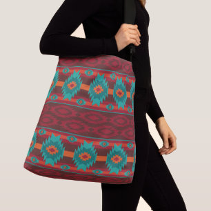 Shouthwestrn ethnic navajo tribal pattern crossbody bag
