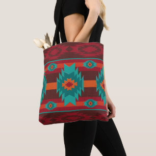 Shouthwestrn ethnic tribal pattern tote bag