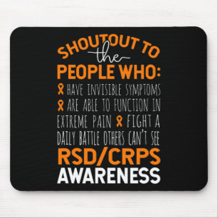 Shoutout To The People Rsdcrps Warrior Team Orange Mouse Pad