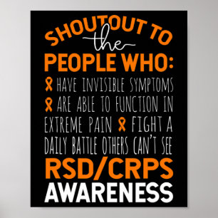 Shoutout To The People Rsdcrps Warrior Team Orange Poster