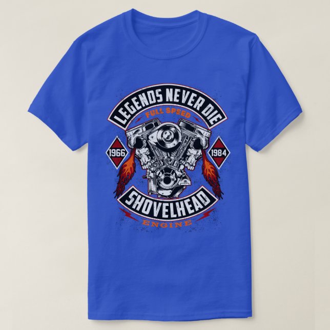 SHOVELHEAD 19661984 MOOR Motorcycles Oldschool Cho T-Shirt (Design Front)