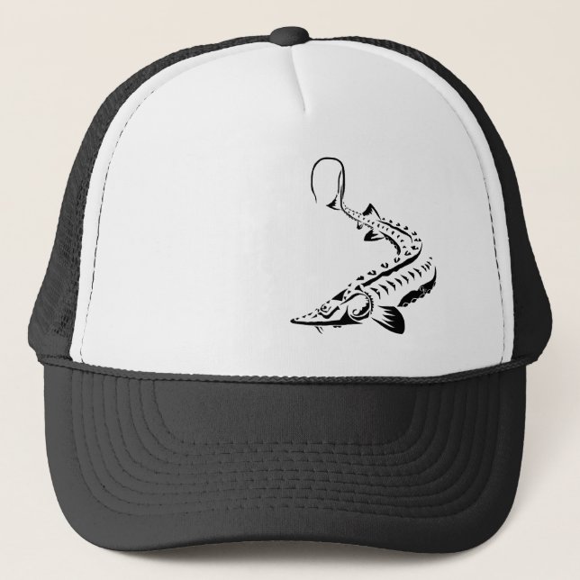 Shovelnose-Pallid Sturgeon Tribal - Cap, Hat (Front)
