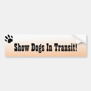 Show Dogs In Transit Bumper Sticker