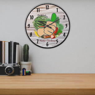 Show em the thumb Personalised Master Gardener Large Clock