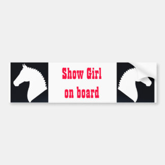 Show girl- horse decal