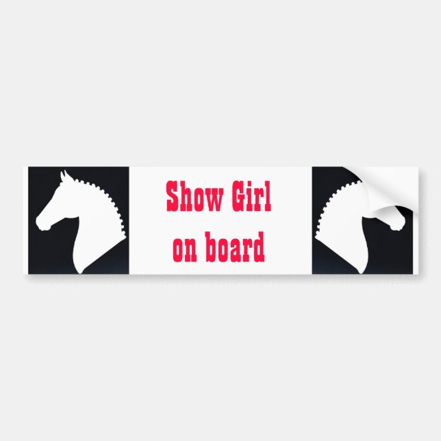 Show girl- horse decal (Front)