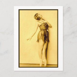 Show Girl Risque French Dancer Postcard