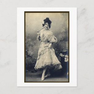 Show Girl Risque French Postcard