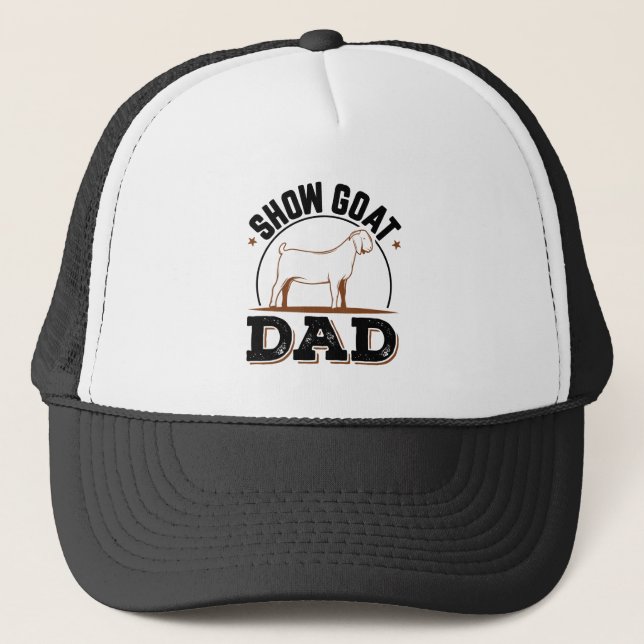 Show Goat Dad Trucker Hat (Front)