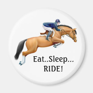 Show Horse Eat Sleep Ride Magnet