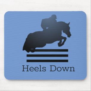  Show jumper clearing an obstacle.       Mouse Pad