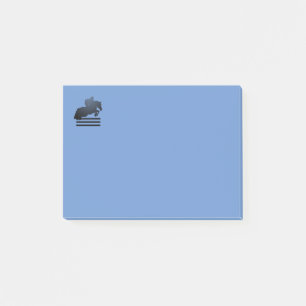 Show jumper clearing an obstacle. Post-it Notes