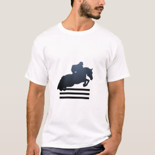 Show jumper clearing an obstacle. T-Shirt