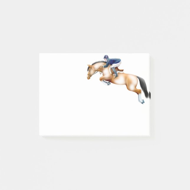Show Jumper Paint Horse Post It Notes (Front)