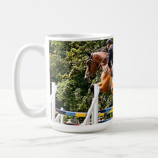 SHOW JUMPING COFFEE MUG (Left)