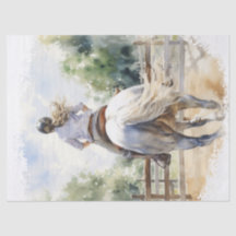 Show Jumping Eventing Horse Decoupage