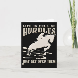 Show Jumping Horse Rider Equestrian Riding Horseba Card